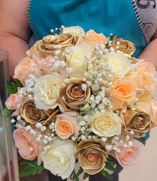 Golden Sunset Elegance Cascade