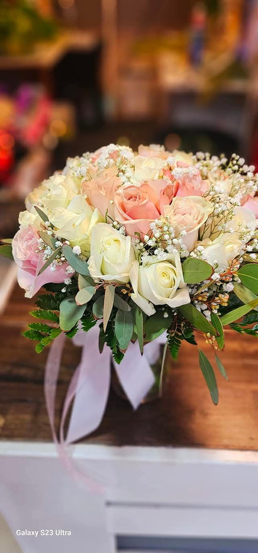 Soft Peach Whisper Cascade