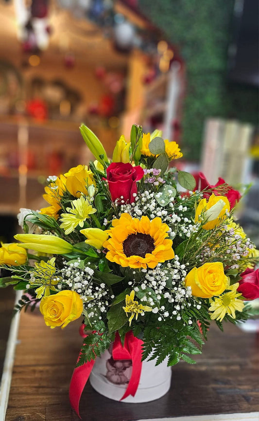 Spring Arrangement in a Box