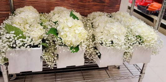 Ethereal White Hydrangea Cascade